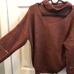 Maroon v neck sweater